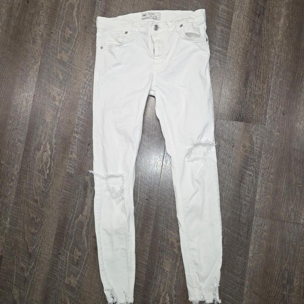Free people white skinny jeans